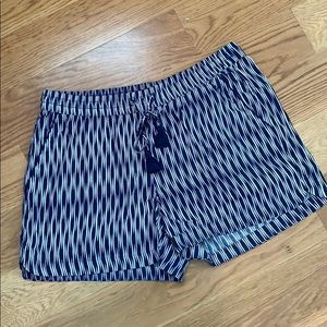 Navy patterned shorts